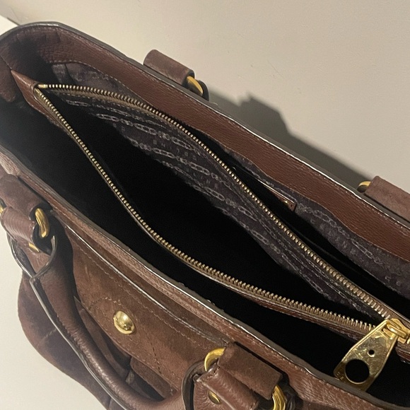 Celine Boogie Bag Brown Suede Leather Handbag - Picture 3 of 15